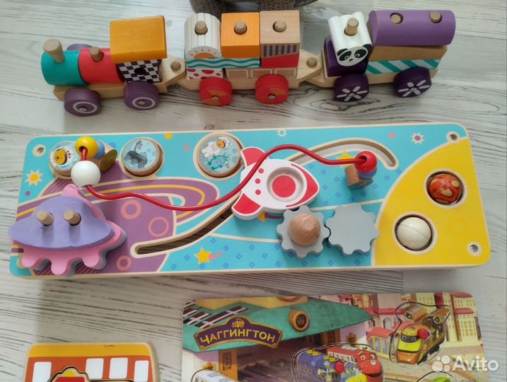 Деревянные игрушки-развивашки для мальчика