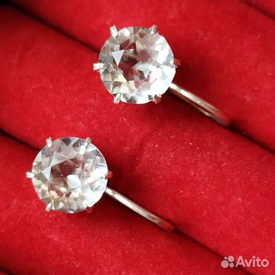 Серьги СССР серебро 875 925 винтаж