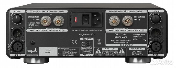 Усилитель мощности SPL Performer S800 black