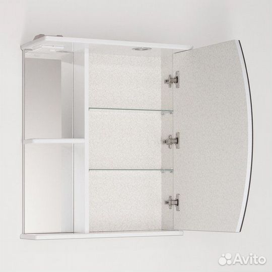 Зеркало-шкаф Style Line Эко Волна Камелия 60/С белый, с подсветкой