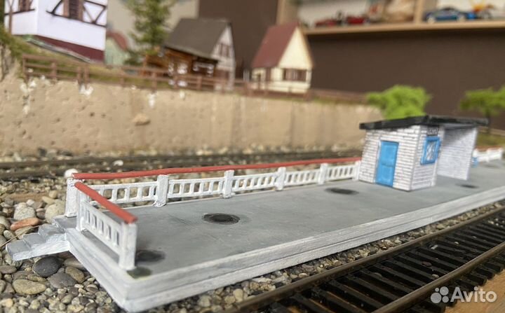 Модели железных дорог 1 87. Пассажирская платформа
