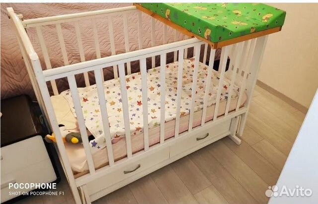 Детская кроватка+матрас