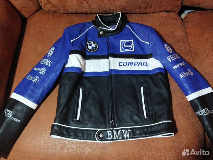 Мотокуртка кожаная