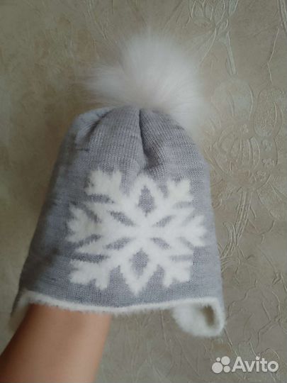 Шапочка зимняя для девочки