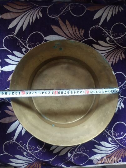 Латунный таз для варенья