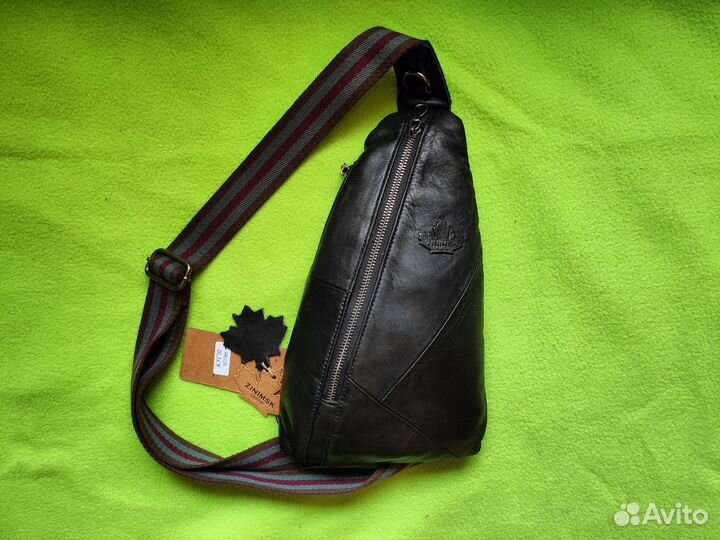 Мужская кожаная сумка Zinimsk Sling