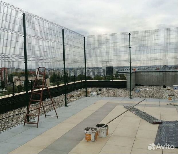 Сетка для забора 3d