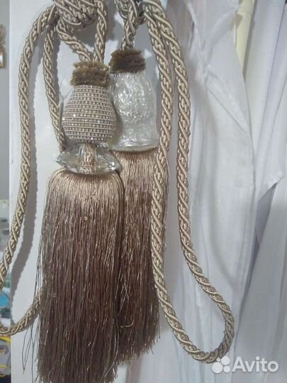 Новые большие подхваты для штор с кистью