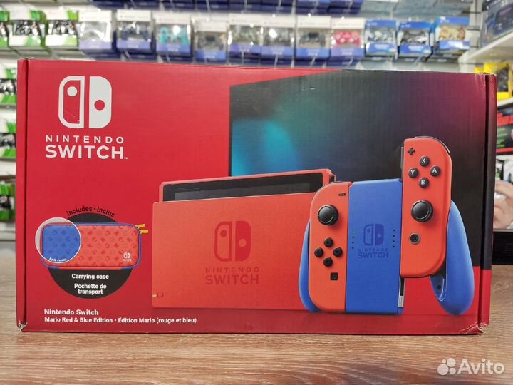 Nintendo Switch Mario Edition + чехол