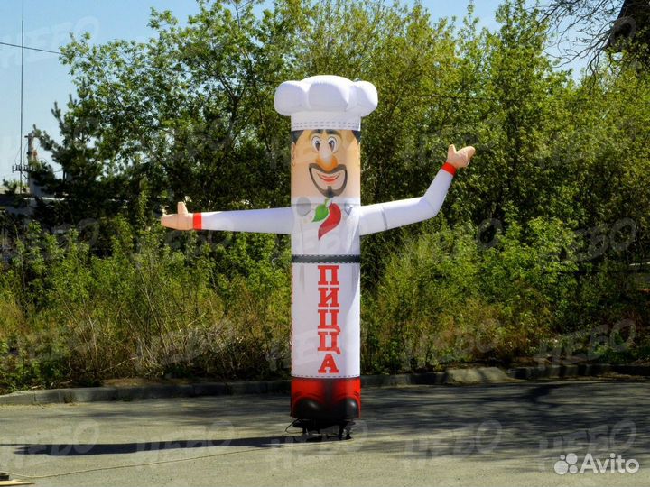 Надувной повар зазывала рукомах