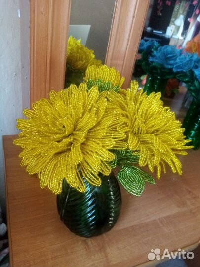 Букет цветов из бисера