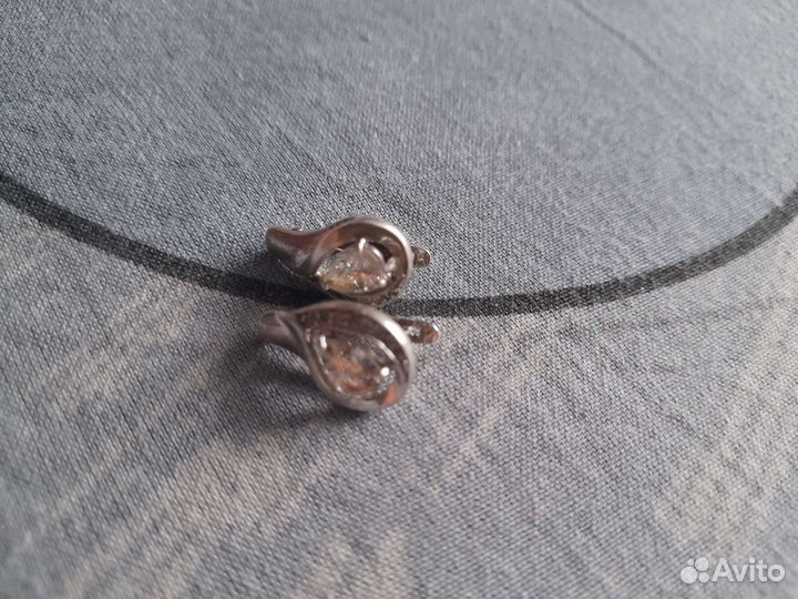 Серьги серебро