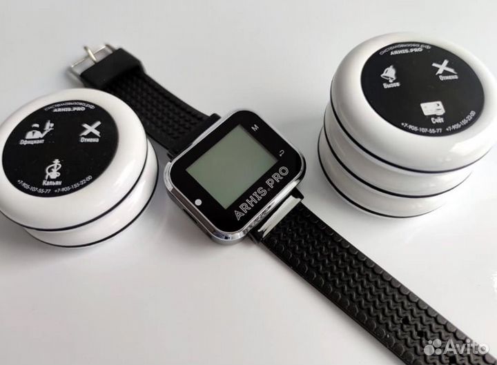 Кнопка вызова персонала, официанта, часы-пейджер