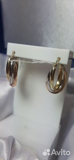 Золотые серьги 585 пробы