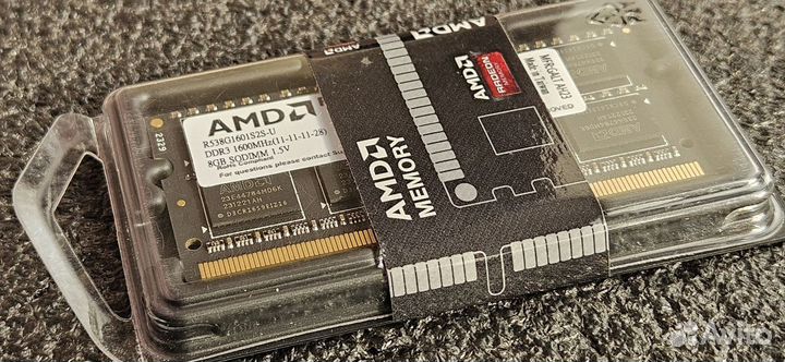 Оперативная память 8GB AMD DDR3 1600MHz sodimm