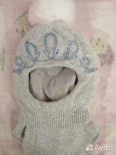 Шапка - шлем для дев. р. 48-50