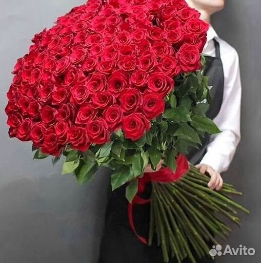 Высокие розы Букеты с доставкой