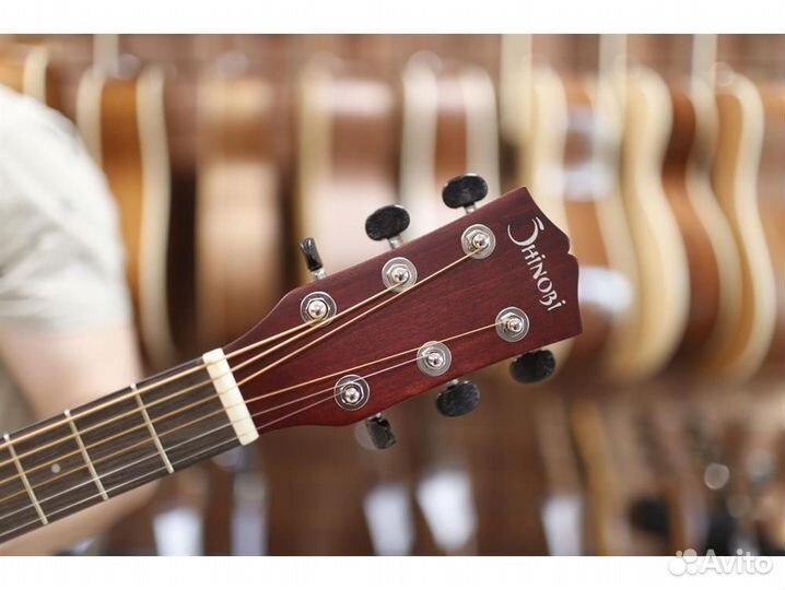 Shinobi B-1/RD акустическая гитара красный санберс