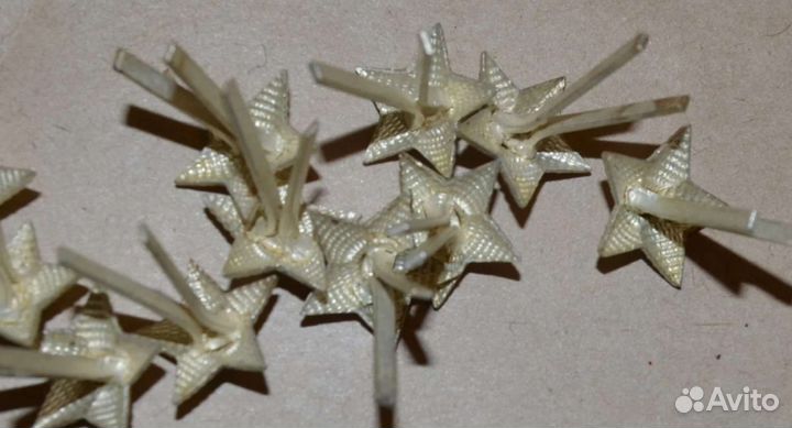 10 шт Звезды погонные 13 мм 1950 гг Ленэмальер