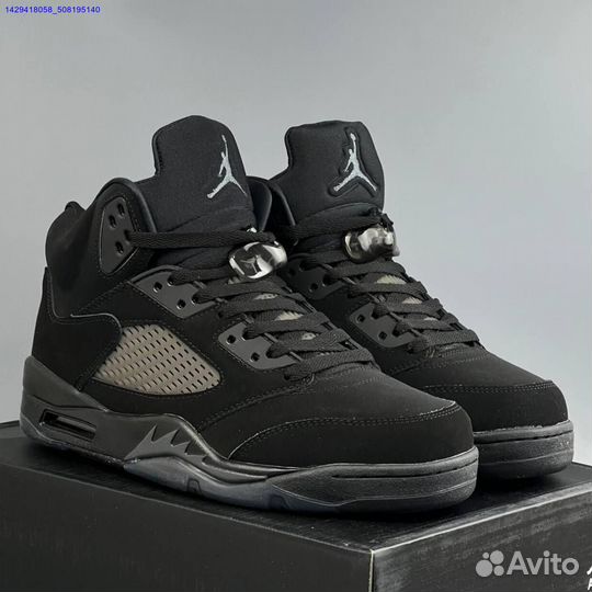 Кроссовки Nike Jordan 5 Black Cat (Арт.20244)