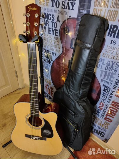 Гитара новая электро акустика Fender cd60