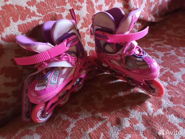Роликовые коньки детские раздвижные