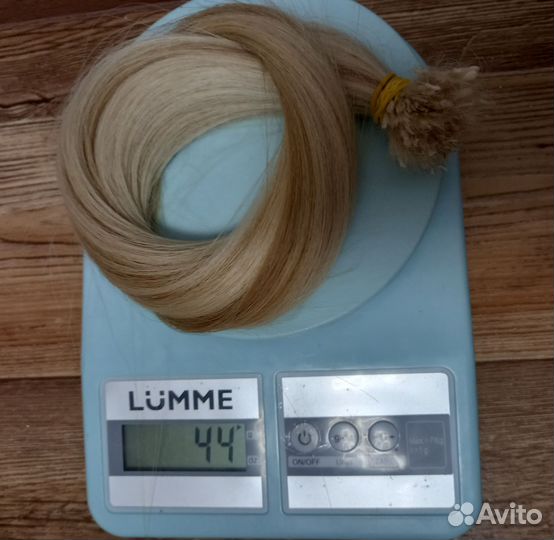 Волосы для наращивания натуральные блонд бу