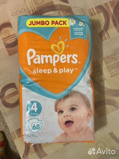 Pampers sleep&play 4 йокосан трусики-подгуз L
