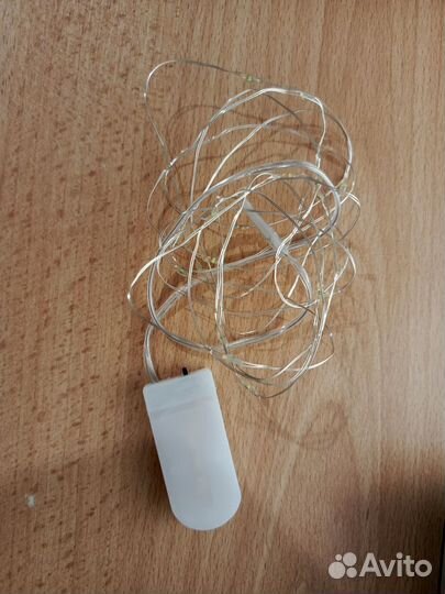 Гирлянда роса голубая 1 метр