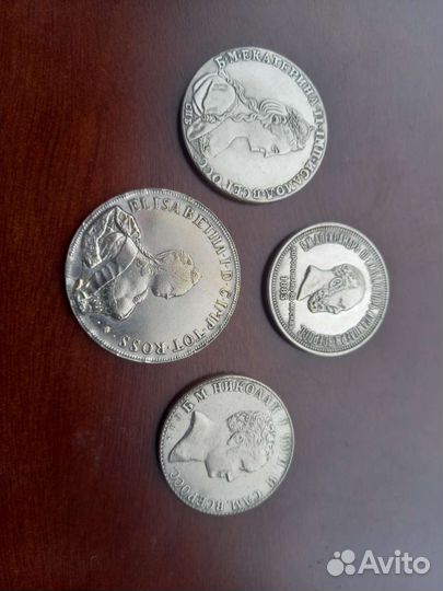 Старинные монеты 4шт (копии)