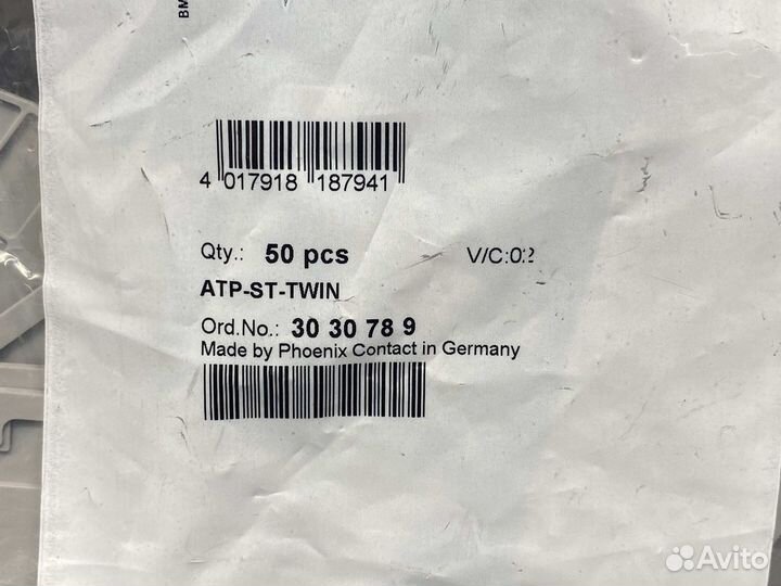 Phoenix contact 3030789 ATP-ST-twin новое, 50 шт