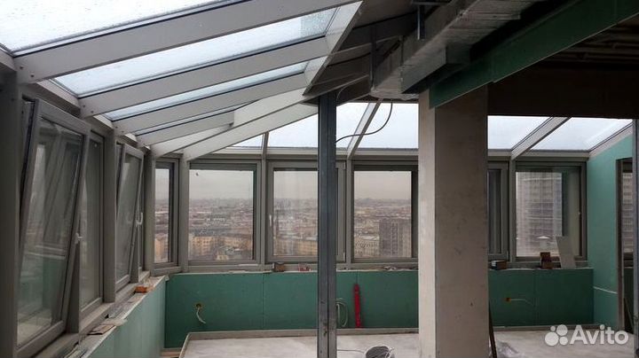 Остекление пластиком веранды террасы