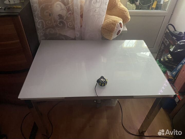Стол стеклянный раздвижной