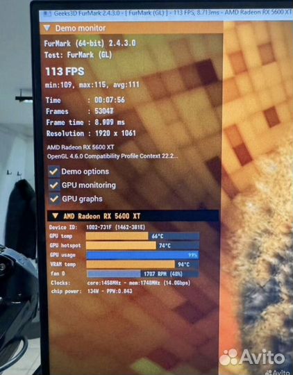 Видеокарта rx 5600 xt msi