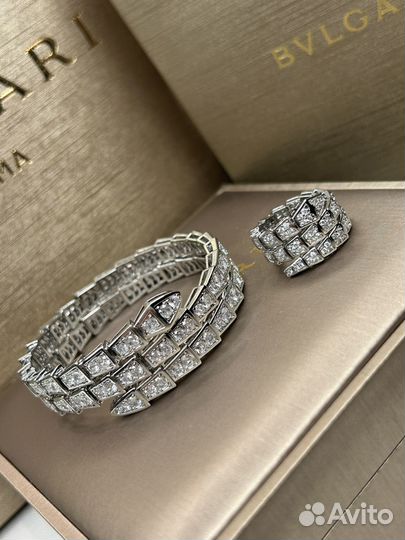 Комплект браслет и кольцо Bvlgari