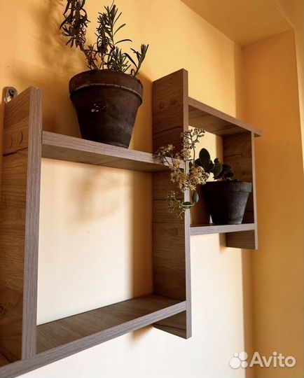 Новая навесная полка настенная для книг растений