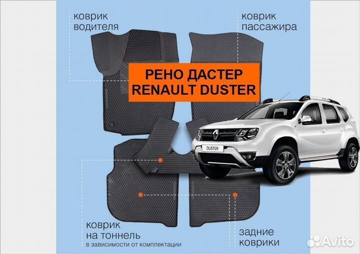 Автомобильные коврики оптом на Дастер