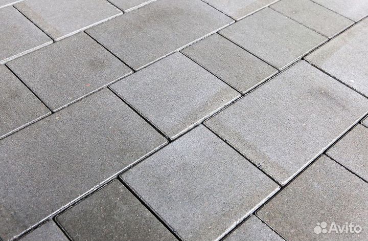 Камень тротуарный старый город Стандарт Серый