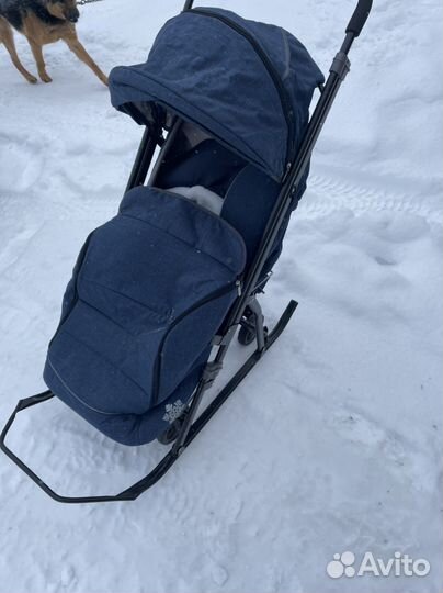 Детские санки на колесах