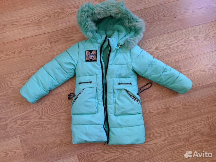 Куртка зимняя для девочки 116 см 5-6 лет