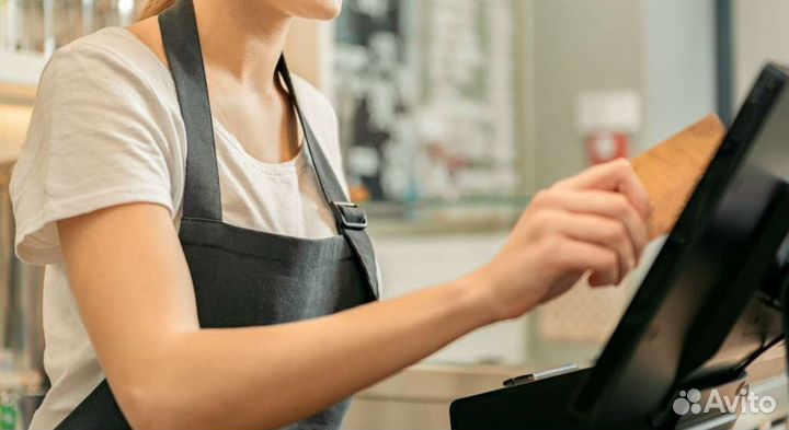 Продавец кассир в продуктовый магазин