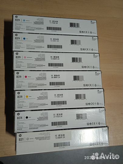 Картриджи HP Latex 831/871