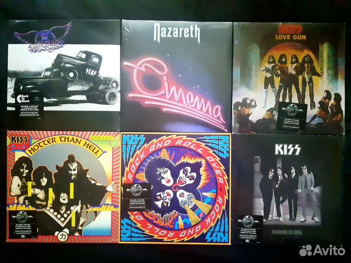 Kiss Aerosmith Nazareth Винил новые и бу