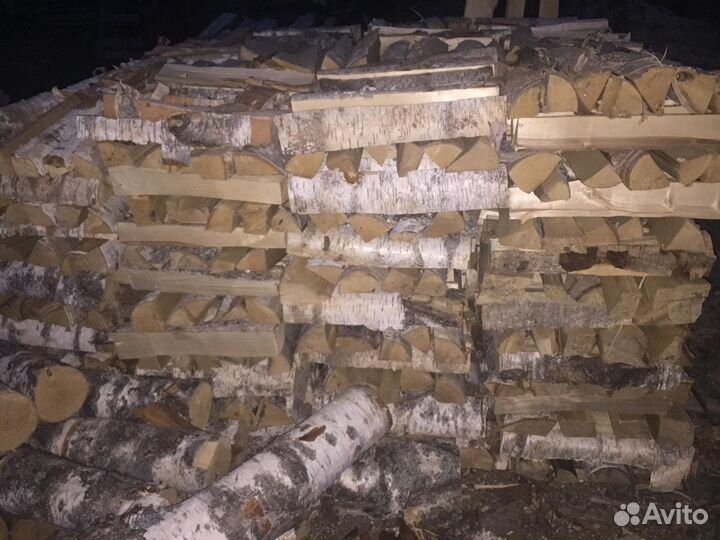 Дрова колотые, берёза