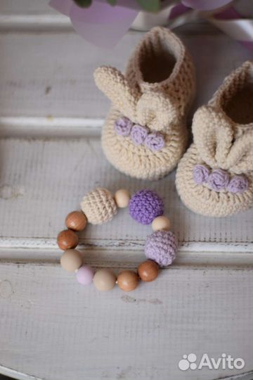 Игрушка, грызунок, погремушка, пинетки