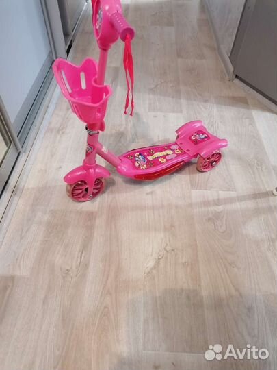 Самокат детский трехколесный бу