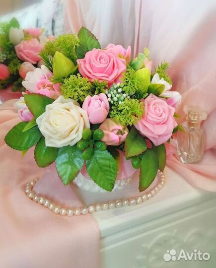 Подарок Букет цветов из мыла