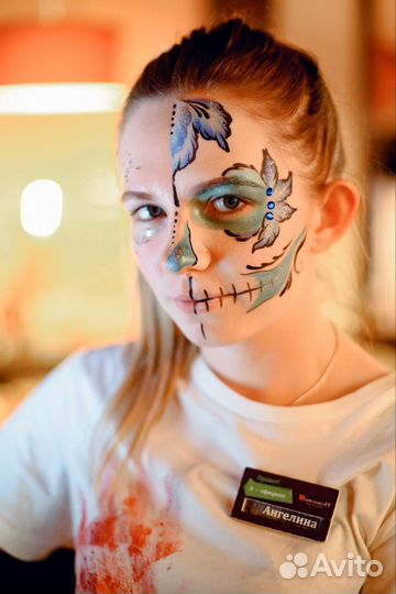 Грим на хэллоуин