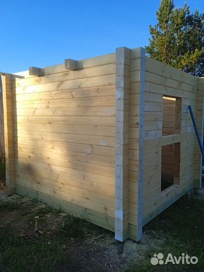 Изготовление срубов из профилированного бруса