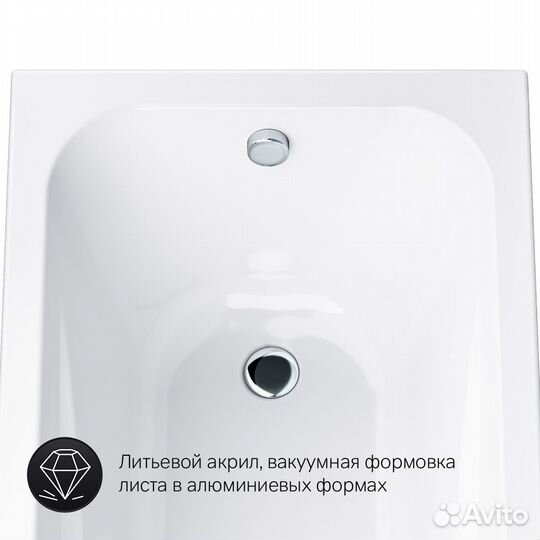 W76A-170-070W-A Ванна акриловая 170х70 AM.PM Sense